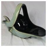 Vintage Hull Woodland Pottery Console Bowl, Basket & Vases