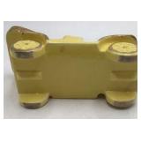 Vintage Ceramic Antique Car – Yellow with Gold Trim