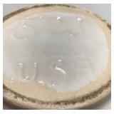 Vintage Ceramic Vase – Ivory with Handles (USA Marked)