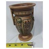 Vintage Roseville Florentine Vase – Brown with Handles (1924 Pattern)