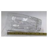 Vintage Crystal Glass Lot – Tall Vase, Bobble Bead Candlesticks & Fluted Vase