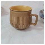 Vintage Teacups & Mugs – Mismatched Floral, Brown Rim & Tree Designs