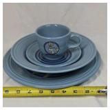 Vintage 1994 Fiesta Looney Tunes Bugs Bunny 'What's Cookin', Doc?' Blue Set