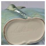 Vintage Hull Woodland Pottery Console Bowl, Basket & Vases