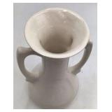 Vintage Ceramic Vase – Ivory with Handles (USA Marked)