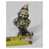 Vintage Ceramic Gnome Figurine – Brown Drip Glaze