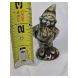 Vintage Ceramic Gnome Figurine – Brown Drip Glaze