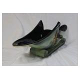 Vintage Hull Woodland Pottery Console Bowl, Basket & Vases