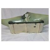 Vintage Hull Woodland Pottery Console Bowl, Basket & Vases