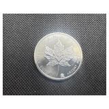 2009 BU SilverCanada Maple Leaf Coin - 1 Oz. of .9999 Silver 2009 BU SilverCanada Maple Leaf Coin - 1 Oz. of .9999 Silver