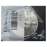 1997 Uncirculated American Silver Eagle in sealed Littleton package 1997 Uncirculated American Silver Eagle in sealed Littleton package