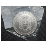 1997 Uncirculated American Silver Eagle in sealed Littleton package 1997 Uncirculated American Silver Eagle in sealed Littleton package