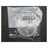 1998 Uncirculated American Silver Eagle in sealed Littleton package 1998 Uncirculated American Silver Eagle in sealed Littleton package