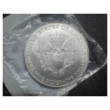 1998 Uncirculated American Silver Eagle in sealed Littleton package 1998 Uncirculated American Silver Eagle in sealed Littleton package