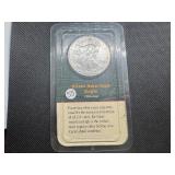 2000 Uncirculated American Silver Eagle in sealed Littleton holder 2000 Uncirculated American Silver Eagle in sealed Littleton holder