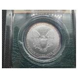 2000 Uncirculated American Silver Eagle in sealed Littleton holder 2000 Uncirculated American Silver Eagle in sealed Littleton holder