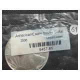 2006 Uncirculated American Silver Eagle in sealed Littleton package 2006 Uncirculated American Silver Eagle in sealed Littleton package