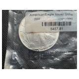 2006 Uncirculated American Silver Eagle in sealed Littleton package 2006 Uncirculated American Silver Eagle in sealed Littleton package
