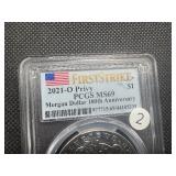 2021-O Privy Morgan Silver Dollar PCGS MS69 First Strike 2021-O Privy Morgan Silver Dollar PCGS MS69 First Strike