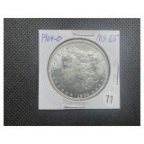 1904-O Morgan Silver Dollar Marked MS65 When Purchased - Nice Mint Luster!! 1904-O Morgan Silver Dollar Marked MS65 When Purchased - Nice Mint Luster!!