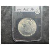 1924 Peace Silver Dollar Marked Gem BU Original Roll When Purchased 1924 Peace Silver Dollar Marked Gem BU Original Roll When Purchased