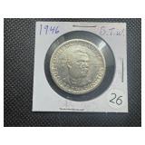 1946 Booker T. Washington Commemorative Silver Half Dollar 1946 Booker T. Washington Commemorative Silver Half Dollar