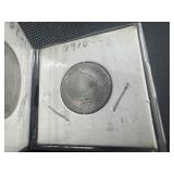 Three Barber Silver Quarters - 1908-O, 1910, and 1914 Three Barber Silver Quarters - 1908-O, 1910, and 1914