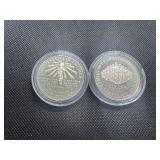Two Commemorative Silver Dollars: 1986-S Proof Statue of Liberty and 1987-S Uncirculated 'We The People' Two Commemorative Silver Dollars: 1986-S Proof Statue of Liberty and 1987-S Uncirculated 'We The People'
