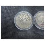 Two Commemorative Silver Dollars: 1986-S Proof Statue of Liberty and 1987-S Uncirculated 'We The People' Two Commemorative Silver Dollars: 1986-S Proof Statue of Liberty and 1987-S Uncirculated 'We The People'