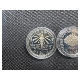 Two Commemorative Silver Dollars: 1986-S Proof Statue of Liberty and 1987-S Uncirculated 'We The People' Two Commemorative Silver Dollars: 1986-S Proof Statue of Liberty and 1987-S Uncirculated 'We The People'