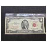 1953 Series C Red Seal $2 Bill 1953 Series C Red Seal $2 Bill