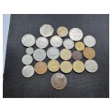Twenty-two Older Foreign Coins, including one from 1866 Twenty-two Older Foreign Coins, including one from 1866