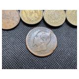 Twenty-two Older Foreign Coins, including one from 1866 Twenty-two Older Foreign Coins, including one from 1866