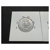Two Silver Quarters, Standing Liberty and Washington Two Silver Quarters, Standing Liberty and Washington