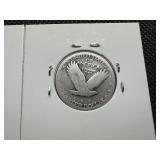 Two Silver Quarters, Standing Liberty and Washington Two Silver Quarters, Standing Liberty and Washington