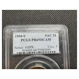 2004 S Sacagawea $1 PCGS PR69 DCAM 2004 S Sacagawea $1 PCGS PR69 DCAM