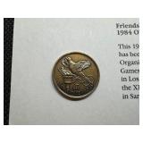 1984 Friendship Medallion of the Olympic Games 1984 Friendship Medallion of the Olympic Games