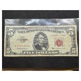 1963 Series Red Seal Five Dollar Bill 1963 Series Red Seal Five Dollar Bill