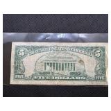 1963 Series Red Seal Five Dollar Bill 1963 Series Red Seal Five Dollar Bill