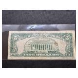 1963 Series Red Seal Five Dollar Bill 1963 Series Red Seal Five Dollar Bill