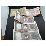 Five Bank Notes from India Five Bank Notes from India