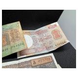 Five Bank Notes from India Five Bank Notes from India