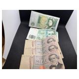 Six European Bank Notes Six European Bank Notes