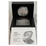 2023 W-American Eagle One Ounce Proof Silver Bullion Coin - original package with COA 2023 W-American Eagle One Ounce Proof Silver Bullion Coin - original package with COA