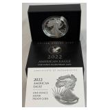 2022 W-American Eagle One Ounce Proof Silver Bullion Coin - original package with COA 2022 W-American Eagle One Ounce Proof Silver Bullion Coin - original package with COA