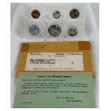 1960 Proof Mint Uncirculated 5 Coin Set (P) - original pacakge with COA and envelope 1960 Proof Mint Uncirculated 5 Coin Set (P) - original pacakge with COA and envelope