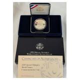 1995 W-Special Olympics World Games Proof Silver Dollar - original package with COA 1995 W-Special Olympics World Games Proof Silver Dollar - original package with COA