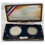 1995 1991-1995 World War II 50th Anniversary Commemorative 2-Coin Proof Set - case is extremely fire damages, no COA, but coins appear to be in good condition 1995 1991-1995 World War II 50th Anniversary Commemorative 2-Coin Proof Set - case is extremely fire damages, no COA, but coins appear to be in good condition