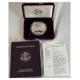 1993 P-American Eagle One Ounce Proof Silver Bullion Coin - original package with COA 1993 P-American Eagle One Ounce Proof Silver Bullion Coin - original package with COA