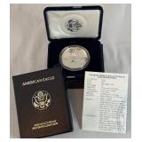 1996 P-American Eagle One Ounce Proof Silver Bullion Coin - original package with COA 1996 P-American Eagle One Ounce Proof Silver Bullion Coin - original package with COA